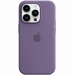 Силиконовый чехол SILICONE CASE для iPhone 14 Pro Max Iris (MagSafe + анимация NFC Clear) c LOGO