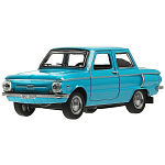 Машинка металлическая «ЗАЗ-968А», ретро - модель «Запорожец» 12 см голубой