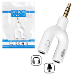 Переходник Jack 3.5 <--< 2*Jack 3.5 наушники и микрофон