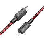 Кабель Lightning <--> Type-C  1.0м HOCO X94 Leader, красный, PD20Вт