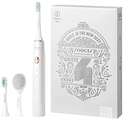 Зубная щетка XIAOMI Soocas Electric Toothbrush X3U (Global) White (Футляр и 3 насадки) Подарочная упаковка