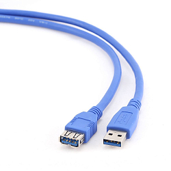 Кабель-удлинитель USB  3.0м Pro GEMBRID CCP-USB3-AMAF-10, AM/AF позол. контакты, пакет