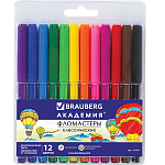 Фломастеры BRAUBERG KIDS УЛЬТРАСМЫВАЕМЫЕ,12 цв 152191