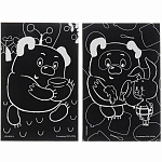 Гравюра детская, 2 штуки, со стекой, Винни-Пух 10340813