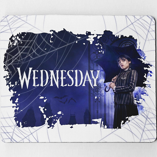 Коврик с принтом Уэнсдей Уэнздей Wednesday