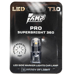 Лампа светодиодная габаритная AMP 360 SuperBright T10