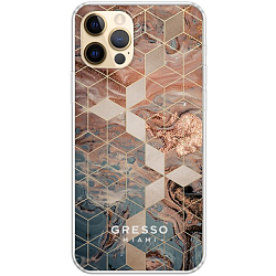 Задняя накладка GRESSO для iPhone 12 Pro. Коллекция "Casino Royale". Модель "Chocolate".
