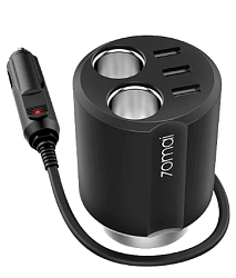 Разветвитель прикуривателя Xiaomi 70mai Car Cigarette Lighter Charger (Midrive CC04) Black