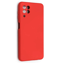 Силиконовый чехол SILICONE CASE Soft Matte для Samsung Galaxy A22 красный