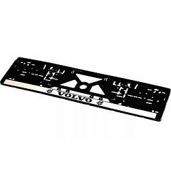 Держатель номерного знака VOLVO (книжка, серебро, шелкография)