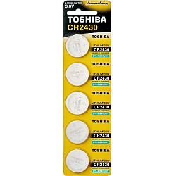 Элемент питания TOSHIBA CR2430 BL-5  (5/100/12000)