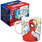 Набор, кружка под раскраску, 250 мл "Супер герой" Человек-Паук