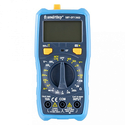 Мультиметр SMARTBUY DT136, противоуд., многофункц., в комплекте щупы, эл. питания (1)