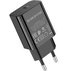 Сетевое ЗУ 1Type-C 2.1A BOROFONE BA65A чёрный