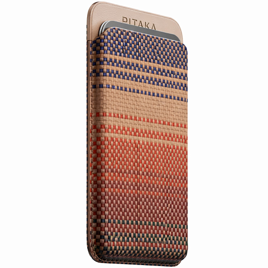 Кошелек для карт Pitaka Magnetic Woven Wallet Sunset