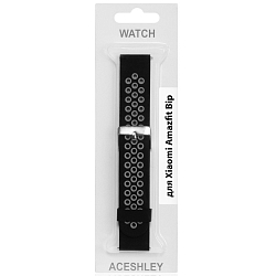 Силиконовый ремешок DF универсальный черный/серый xiSportband-01 (black/gray)
