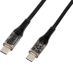 Кабель USB <--> Type-C 1.0м Cablexpert, черный, 6A, 66Вт
