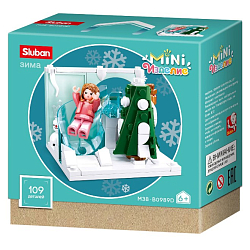 Конструктор SLUBAN "Сезон года: Зима" (109 дет.)