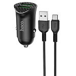 Авто ЗУ 2USB HOCO Z39, черный, 18W, QC3.0