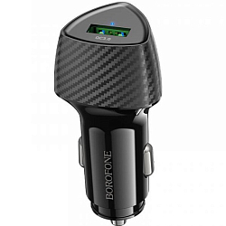 Авто ЗУ 1USB BOROFONE BZ31 Solid, черный, PD18Вт