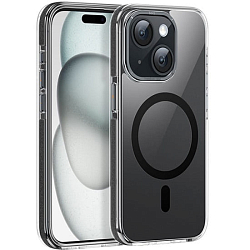 Силиконовый чехол HOCO дляiPhone 15, AS6, цвет: чёрный