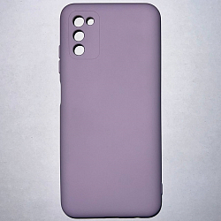 Задняя накладка SILICONE COVER Soft Mate для Samsung Galaxy A03S лавандовый