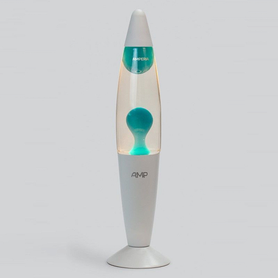 Лава-лампа Amperia Rocket Бирюзовая/Прозрачная (35 см)