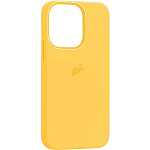 Силиконовый чехол SILICONE CASE для iPhone 15 Pro Max (MagSafe + анимация NFC Clear) c LOGO Sunshine