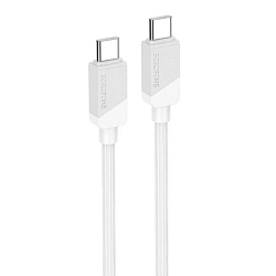 Кабель Type-C <--> Type-C  1.0м BOROFONE BX107 Excellent, белый, PD60Вт