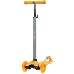 Самокат GRAFFITI Baby, колёса световые PU 120/70 мм, ABEC 7, цвет оранжевый
