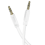 Кабель Jack 3.5 <--> Jack 3.5  2.0м HOCO UPA16, плоский, белый