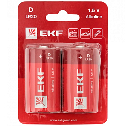 Элемент питания EKF LR20 BL-2