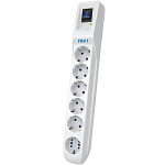 Сетевой фильтр  1.8м PILOT L GP 6 розеток (5 евро + 1GP) 1.8 м/ Surge protector Pilot L GP 6 sockets (5 Euro + 1GP) white