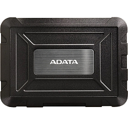 Внешний корпус для HDD ADATA External Enclosure ED600 AED600U31-CBK USB 3.1, For SSD, HDD 7mm&9.5mm, IP54, Black, Retail