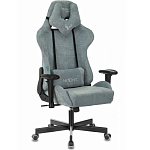 Кресло игровое БЮРОКРАТ VIKING KNIGHT LT28 FABRIC серо-голубой крестовина металл/пластик