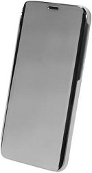 Чехол футляр-книга ZIBELINO Clear View для Huawei P40 (серебритсый)