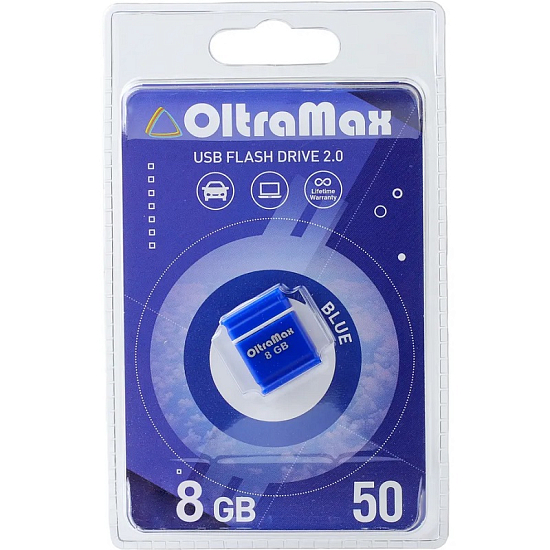 USB  8Gb OltraMax Drive 50 Mini series синий