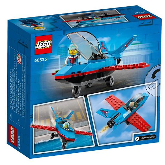 Конструктор LEGO City 60323 Трюковый самолёт