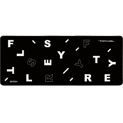 Коврик A4TECH FStyler FP75 черный/белый (750x300x2мм)