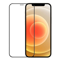 Противоударное стекло 18D NONAME для iPhone 12 черное