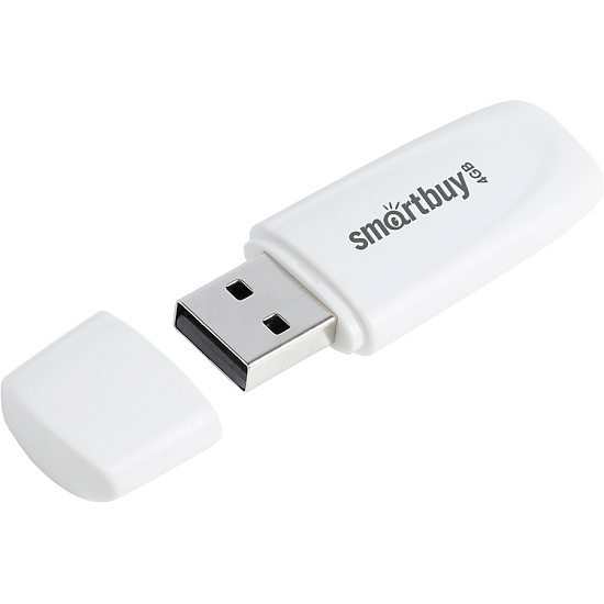 USB  4Gb SMARTBUY Scout белый