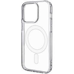 Силиконовый чехол Clear Case MagSafe для iPhone 15 Pro Max прозрачный(в техпаке)