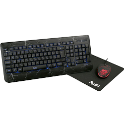 Набор SMARTBUY Rush Thunderstorm черный (клавиатура+мышь+коврик)