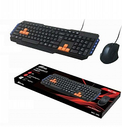 Клавиатура+мышь RITMIX RKC-055 черный/оранжевый