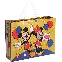 Пакет Happy Birthday,40×31×11.5 см, Микки Маус