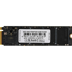 Накопитель SSD M.2 512Gb AMD Radeon R3MP30512G8, PCIe 3.0 x4, 2280, NVMe, R/W 3300/2200