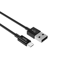 Кабель USB <--> microUSB  1.0м HOCO X23 Skilled, чёрный