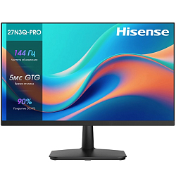 Монитор игровой 27" Hisense 27N3Q-PRO (IPS/ FHD/ 144 Гц,/ Adaptive-Sync) черный