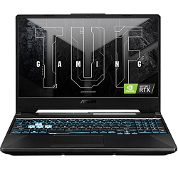 Ноутбук игровой 15.6" ASUS TUF Gaming A15 FA506NF-HN102 (AMD Ryzen 5-7535HS/ 16GB/ SSD 512GB/ RTX 2050/ DOS), (90NR0JE7-M008), чёрный