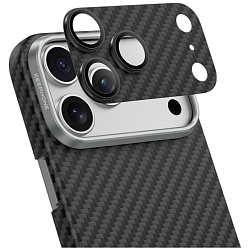 Задняя накладка KEEPHONE KEVILAR LENS FOR CAMERA для iPhone 17 PRO MAX, TWILL BLACK